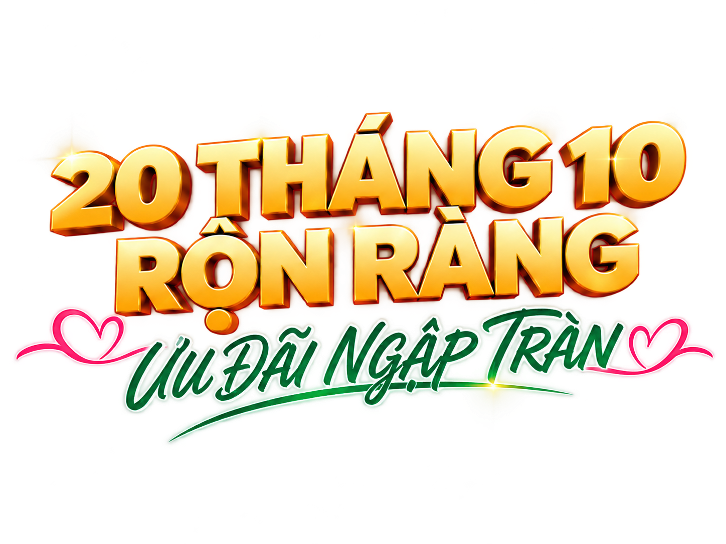 20 tháng 10 rộn ràng Ưu đãi ngập tràn